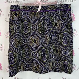 EP Pro skort skirt shorts underneath Paisley Mini Skirt in Purple and Black